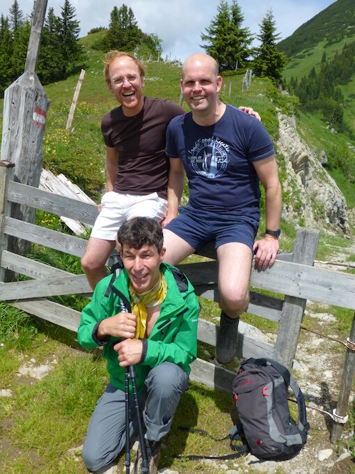 gay Bergwandern im Stubaital / Tirol - unsere sympathischen Wander-Männer