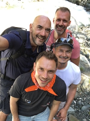 gay Bergwandern Gardasee- unser nette Wandergruppe